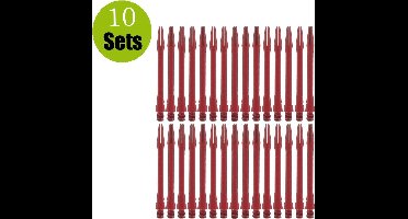 Aluminium Dart Shafts - Rood - Short - (10 Sets)
