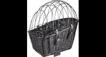 Hondenfietsmand achterop bagagedrager Canna - Zwart - 55 x 35 x 51.5 cm