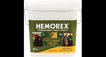 Hemorex, 1,5kg voorziet in essentiële voedingsstoffen om de elasticiteit van de long-capillairen te behouden