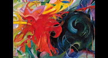 Kunstdruk Franz Marc - Kämpfende Formen 29,7x21cm