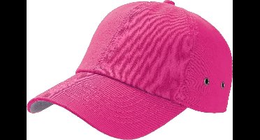 Atlantis Actie 6 Paneel Chino Baseball Cap (Pakket van 2) (Fuchsia)