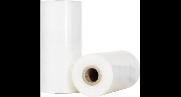 Machinewikkelfolie 23 micron 50 cm x 1340 meter 150% voorrek transparant