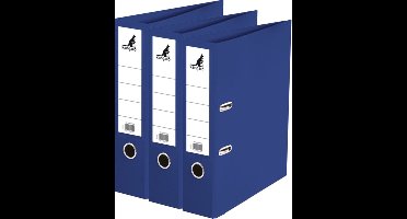 Ringband map/ordners 2 gaats A4 - 3x - blauw - 31 x 28 x 7 cm - Documenten/papieren opbergen - Kantoorartikelen