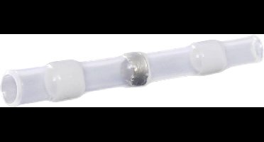 TRU COMPONENTS TC-12888416 Stootverbinder Met krimpkous 0.25 mm² 0.34 mm² Volledig geïsoleerd Wit 50 stuk(s)