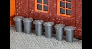 Faller - 10 Vuilnisbakken - modelbouwsets, hobbybouwspeelgoed voor kinderen, modelverf en accessoires