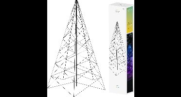 Hombli Slimme LED Kerstboom Buiten & binnen – Kerstversiering – Vlaggenmast kerstverlichting – App bediening – 21x30