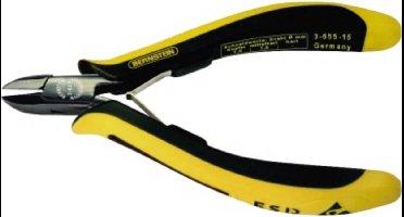 Bernstein Tools for Electronics EUROline-Conductive 3-655-15 ESD Zijkniptang Met facet 125 mm