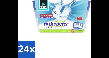 Bison - Original - Vochtvreter - Houder met Vochtmagneet - 900 Gram - Geurloos - Voordeelverpakking - 24 stuks