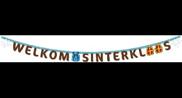 Wefiesta - Letterslinger Welkom Sinterklaas (1,3 meter) - Welkom Sinterklaas - Sinterklaas versiering - Sinterklaas intocht - Sinterklaas en Piet -sinterklaas Cadeautjes