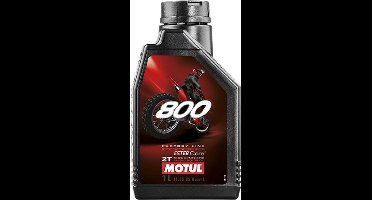 olie 2t motul 800 factory line off road racing 100% synthèse 1l pour moto cross tt
