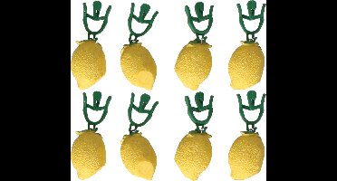 Alpina Tafelkleed gewichten - 8x - metaal - Citroentjes - steentjes gewichten