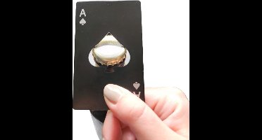 New Age Devi - Flesopener - Bieropener kaart - Schoppen Aas - zwart