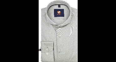 Suitable Overhemd Twill Lichtgroen - Maat 40 - Heren - Overhemden Formeel