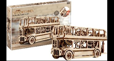 Revell Modelbouwpakket - 00618 Tiny Adventures - London Bus - Functioneel Model Houten - 1:40 - Modelbouw