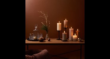 Bolsius Stompkaars Shimmer Red - 19 cm / ø 7 cm