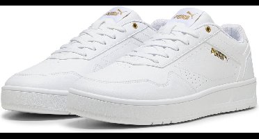 PUMA Court Classic Unisex Sneakers - PUMA White-PUMA Gold