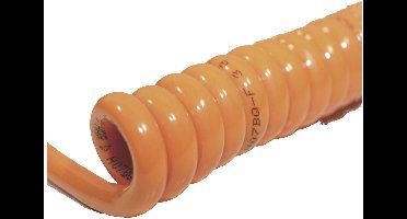 BKL Electronic 1506151 Spiraalkabel H07BQ-F 400 mm / 1600 mm 5 G 4.0 mm² Oranje 1 stuk(s)