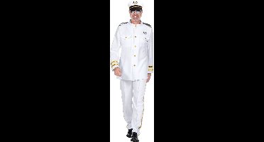 Wilbers & Wilbers - Kapitein & Matroos & Zeeman Kostuum - Kapitein Cruz Loveship - Man - Wit / Beige - Medium - Carnavalskleding - Verkleedkleding