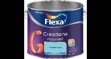 Flexa - Creations Muurverf Zijdemat - Midden Zee - Mengverf - 2.5 L