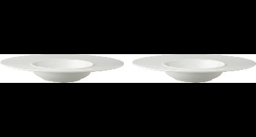 Palmer - White Delight - Pastabord - 2 stuks - ø 30 cm - Wit - Porselein - Bordenset