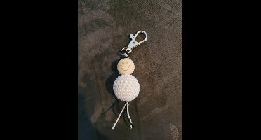 Sleutelhanger Gelukspoppetje Wit