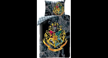 Harry Potter Dekbedovertrek Hogwarts - Eenpersoons - 140 x 200 cm - Katoen