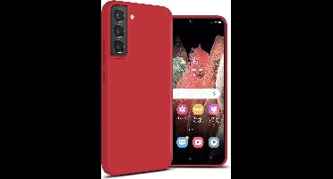 Hoesje Geschikt Voor Samsung Galaxy S22 Plus Hoesje Silicone Backcover Rood
