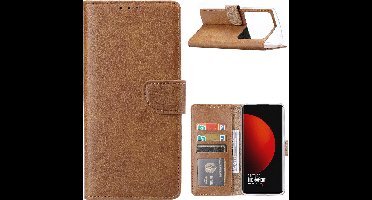 Hoesje Geschikt voor Xiaomi Mi 12S Ultra Hoesje met Pasjeshouder Bruin - Hoesje Geschikt voor Xiaomi Mi 12S Ultra hoesje Luxe Booktype Portemonnee case