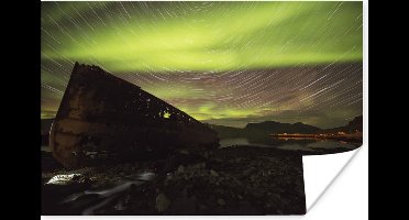 Poster Noorderlicht - Sterren - IJsland - 30x20 cm