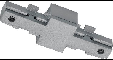 Spanningsrail Isolator - DUOLINE - Rechte Connector - 2 Fase - Mat Titaan