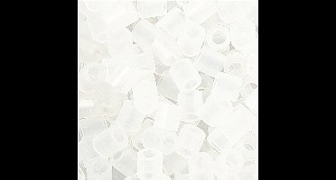 Strijkkralen, afm 5x5 mm, gatgrootte 2,5 mm , doorzichtig transparant (32264), 1100 stuk