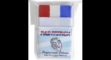 Push-up paint stick mini rood | wit | blauw