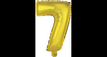 Amscan Folieballon Cijfer 7 35 Cm Goud