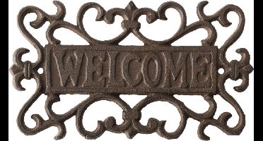 Esschert Welcome wanddecoratie van gietijzer