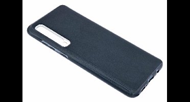 Ntech Hoesje Geschikt Voor Samsung Galaxy A70/A70s Glitter TPU Back Cover Hoesje - Zwart