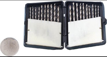 Donau Elektronik HSS225 HSS Metaal-spiraalboorset 20-delig 1.3 mm, 1.4 mm, 1.5 mm, 1.6 mm, 1.8 mm, 2 mm, 2.2 mm, 2.3 mm