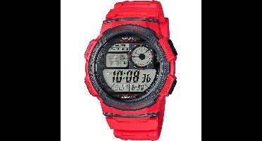 Casio AE-1000W-4AVEF - Horloge - Kunststof - Rood - Ã˜ 43.7 mm