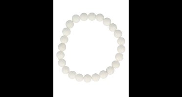 Kralenarmband van Sneeuwwitte Jade