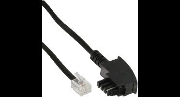 InLine® TAE-F kabel, voor Telekom/Siemens, TAE-F baar RJ11 6P4C, 6m