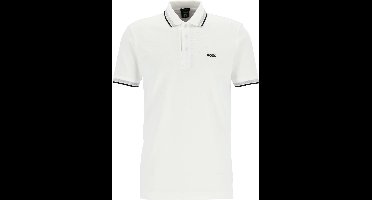 HUGO BOSS Paddy regular fit polo - heren polo korte mouw - wit (contrast)