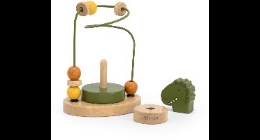 Trixie Houten Kralenframe - Mr. Dino - Houten Bead Maze - Educatief speelgoed - Voor Jongens & Meisjes - Dino