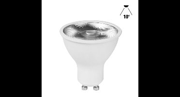 Ledmaxx LED GU10 6W 435lm 4000K koelwit | 10° Spot | Niet-Dimbaar | GU10 | Koel Wit | 6 watt | 15.000 Branduren