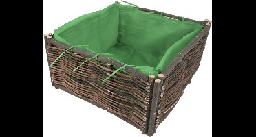 TuinChamp Plantenbak wilg 120x120x30 cm