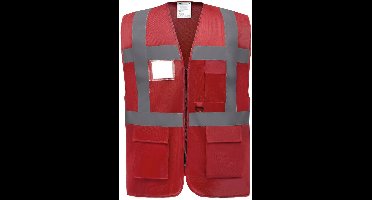 Yoko Signalisatie multifunctioneel executive vest YHVW801 - Red - XXL