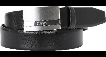 BOSS leren heren riem - zwart