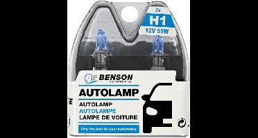 H1 autolamp set - 12 Volt - 55 Watt - Koplamp - Benson