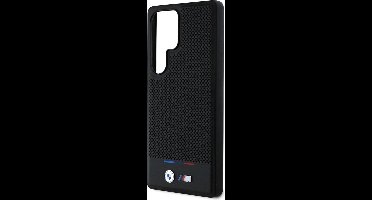 BMW Backcase hoesje geschikt voor Samsung Galaxy S25 Ultra - Effen Zwart - Leer