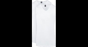 Suitable Viless T-Shirt Mouwloos Wit 2-Pack - Maat S - Heren - Basic T-shirt Heren - Singlet - Tanktop hemdje