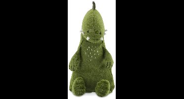 Trixie Knuffel - Mr. Dino - Dieren Pluche - Dinosaurus - Eerste knuffel voor Baby - 100% biologisch katoen - Klein