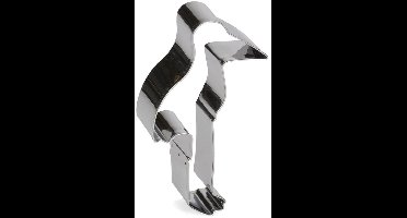 uitsteekvorm Ooievaar 9 cm RVS zilver